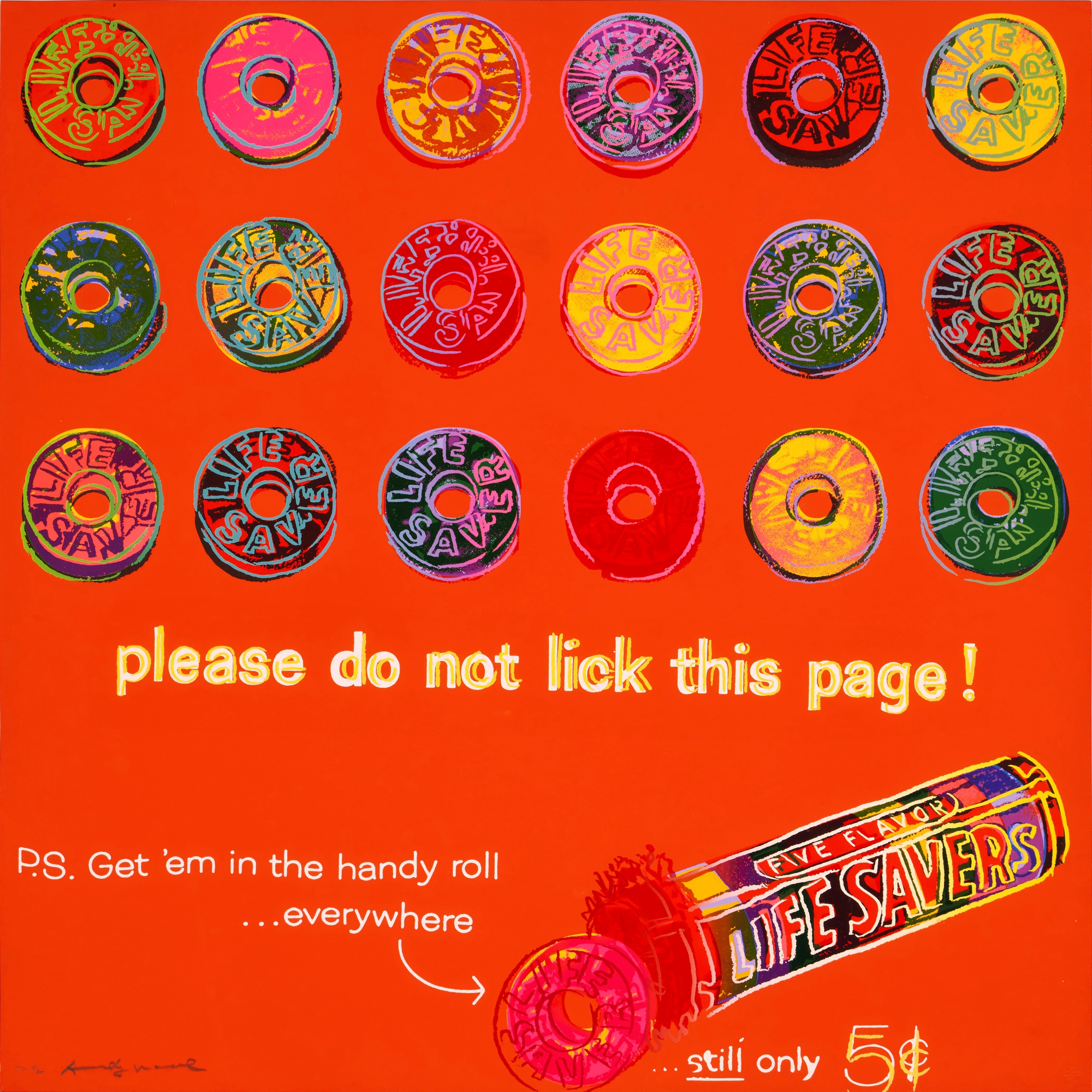 Andy Warhol - Life Savers, from Ads (see Feldman & Schellmann IIB.353)