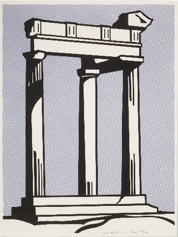 Roy Lichtenstein - Temple (from the Temples and Ruins series)