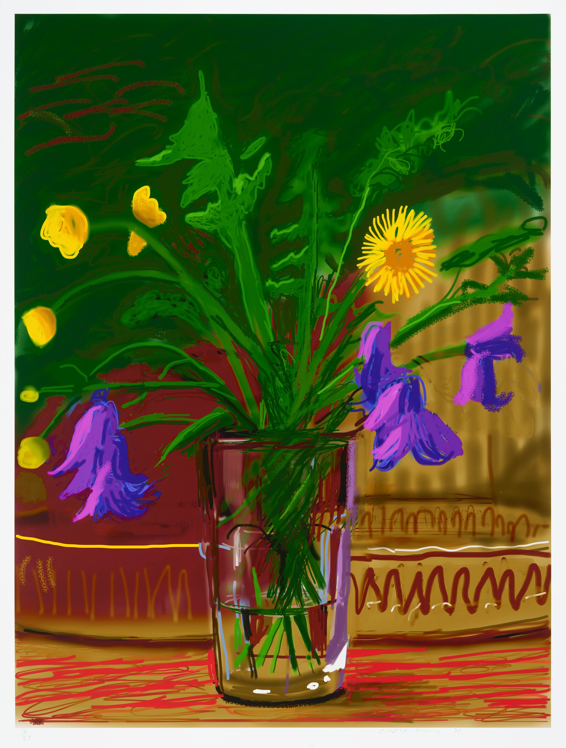 David Hockney - Untitled, 852 (Dandelions)