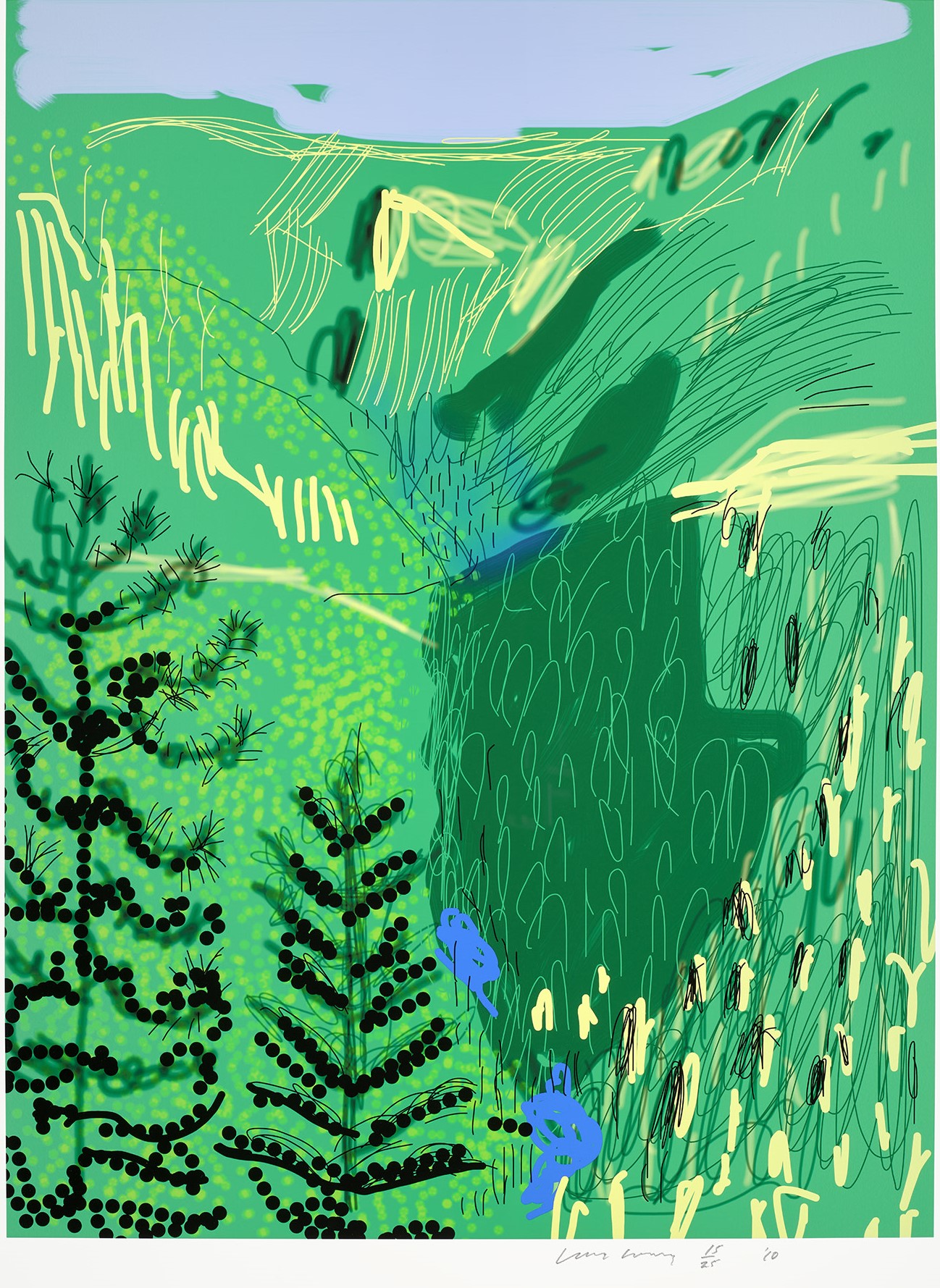 David Hockney - Untitled No. 21, from The Yosemite Suite