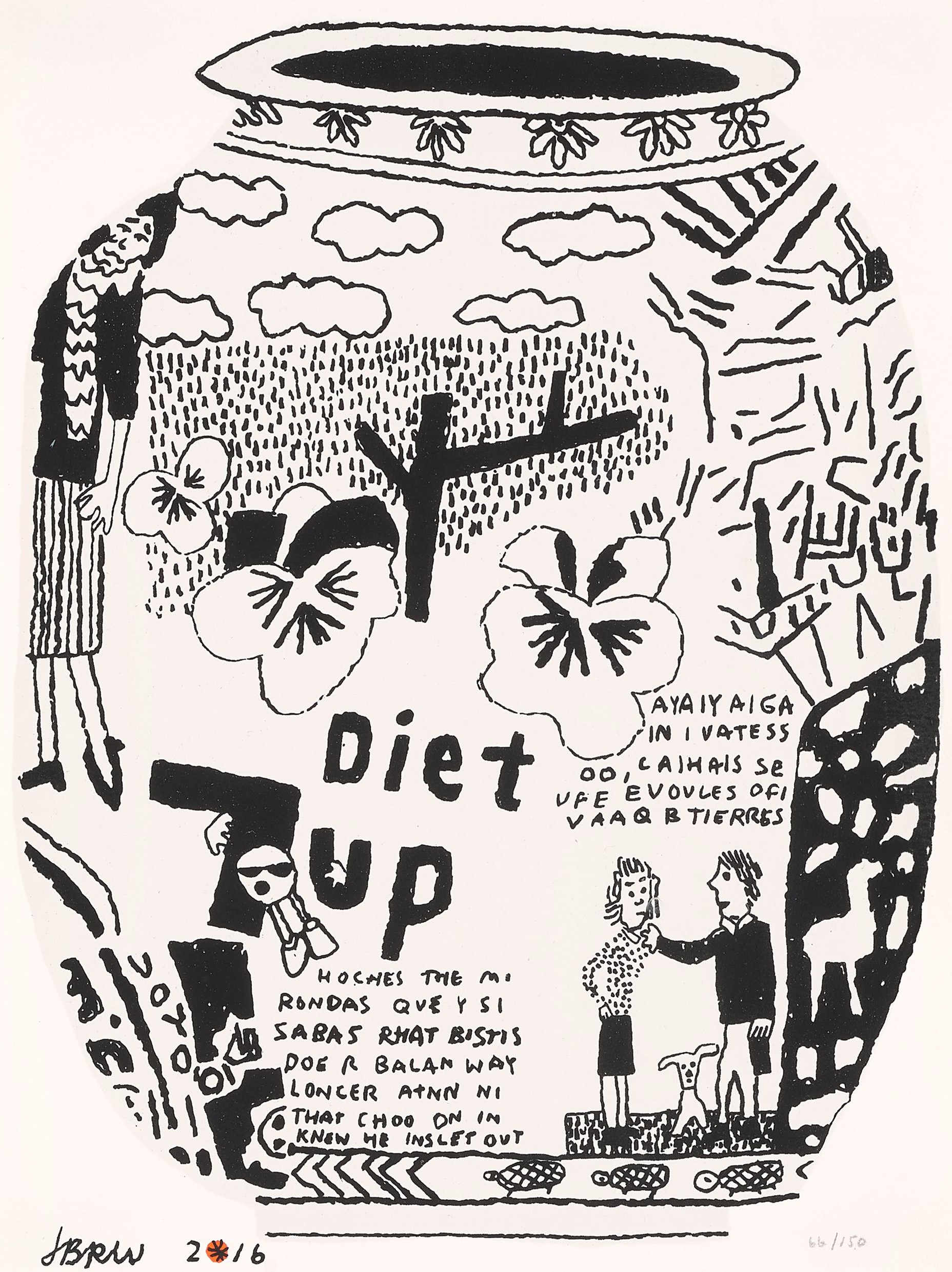 Jonas Wood - Diet 7up Pot, 2016