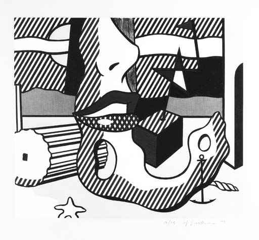 Roy Lichtenstein - A Bright Night, from the Surrealist Series