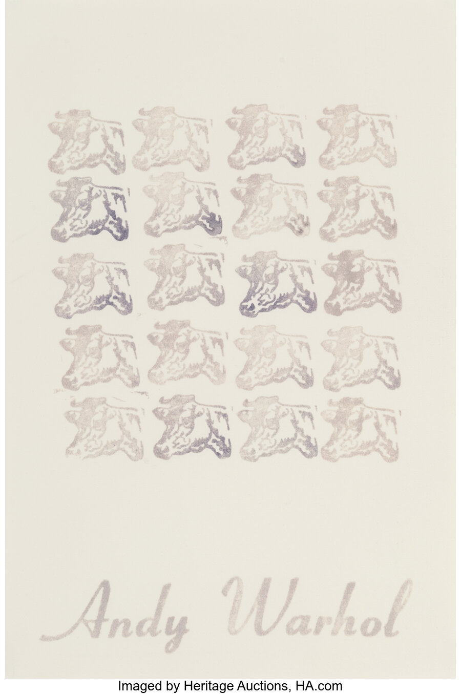 Andy Warhol - Purple Cows