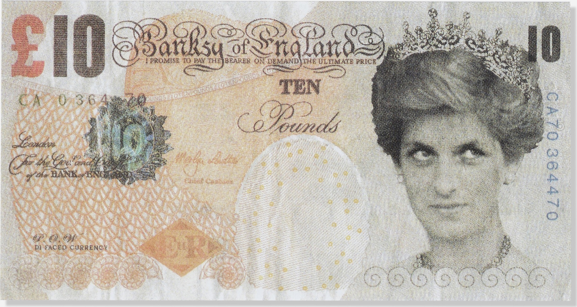 Banksy - Di-Faced Tenner, 10 GBP Note
