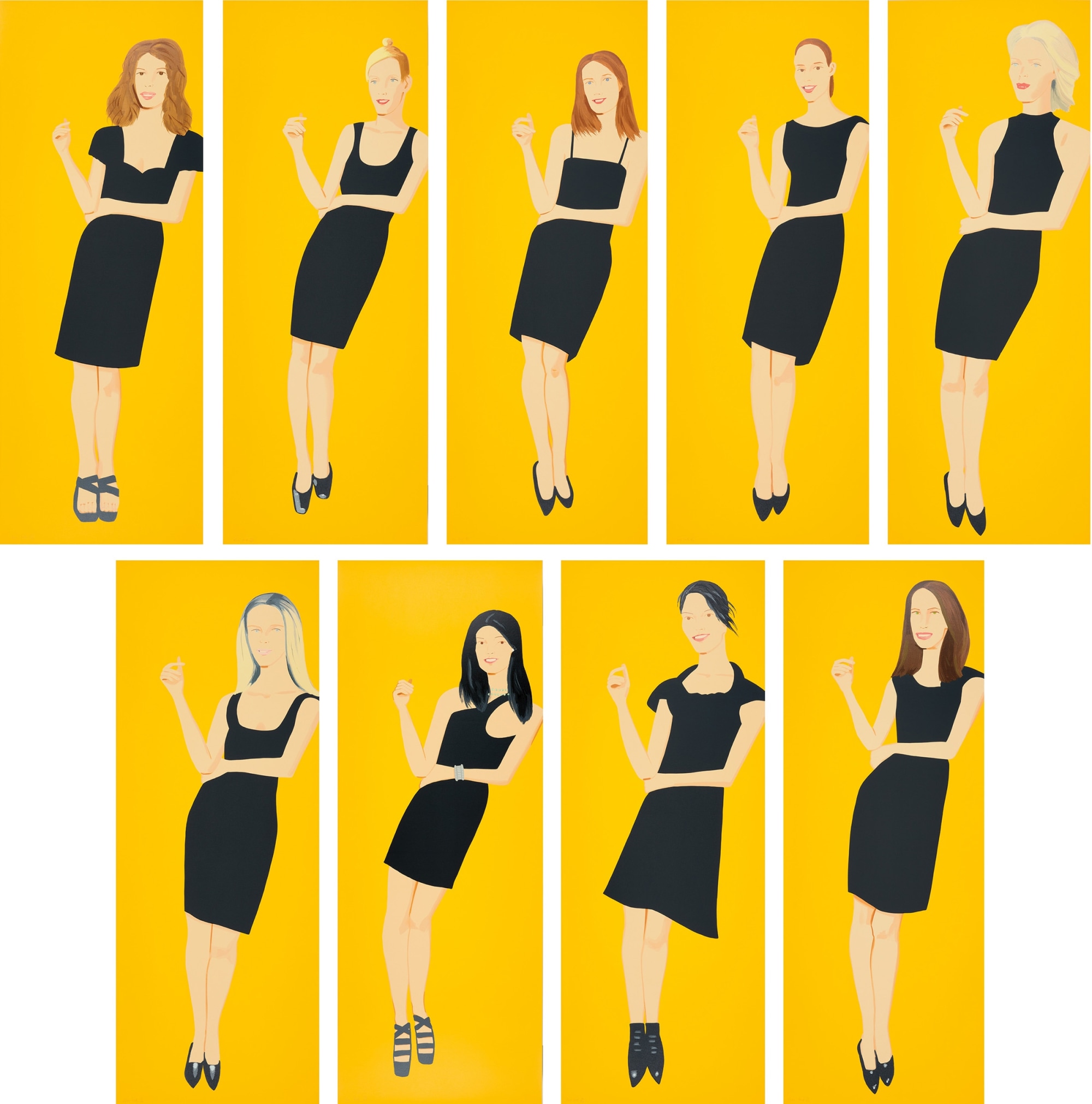 Alex Katz - Black Dress