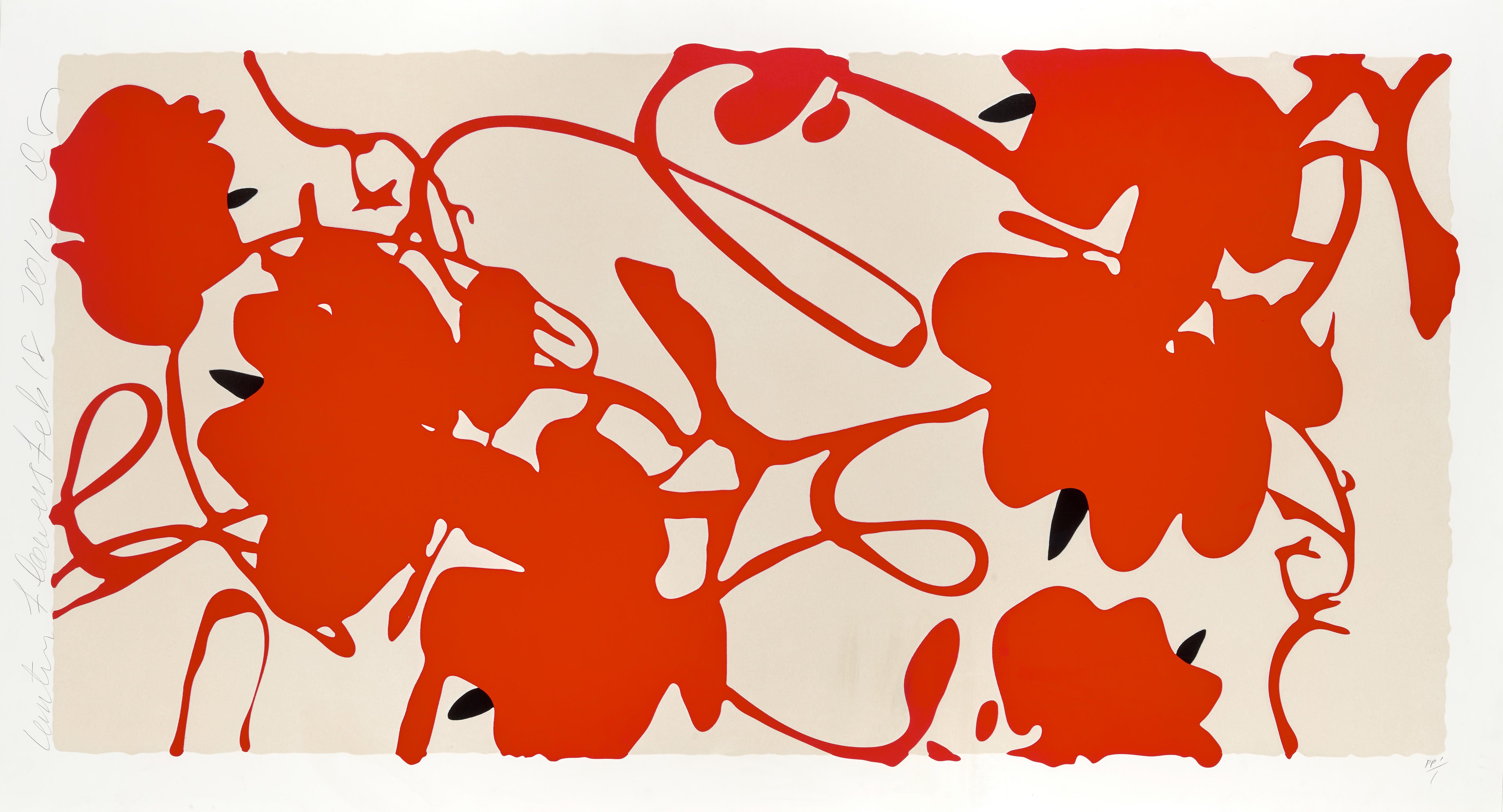 Donald Sultan - Lantern Flowers, Feb 18