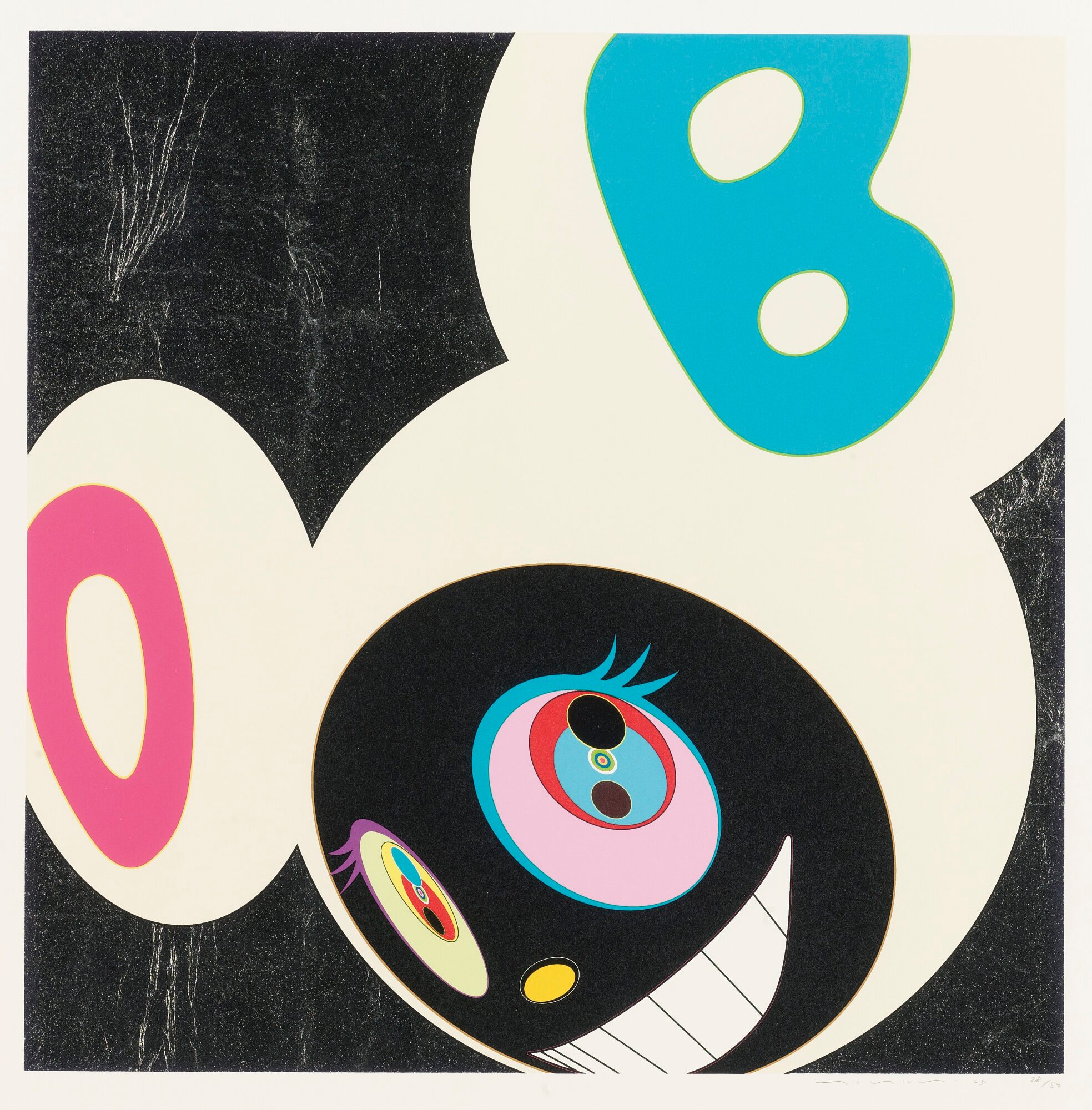 Takashi Murakami - And Then Black; And Then Gold; And Then Rainbow; And Then White; and And Then White and Black