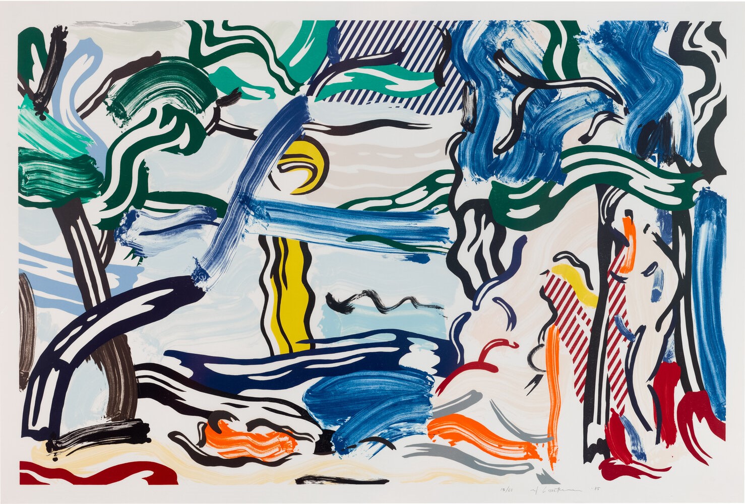 Roy Lichtenstein - Moonscape (from Landscapes)