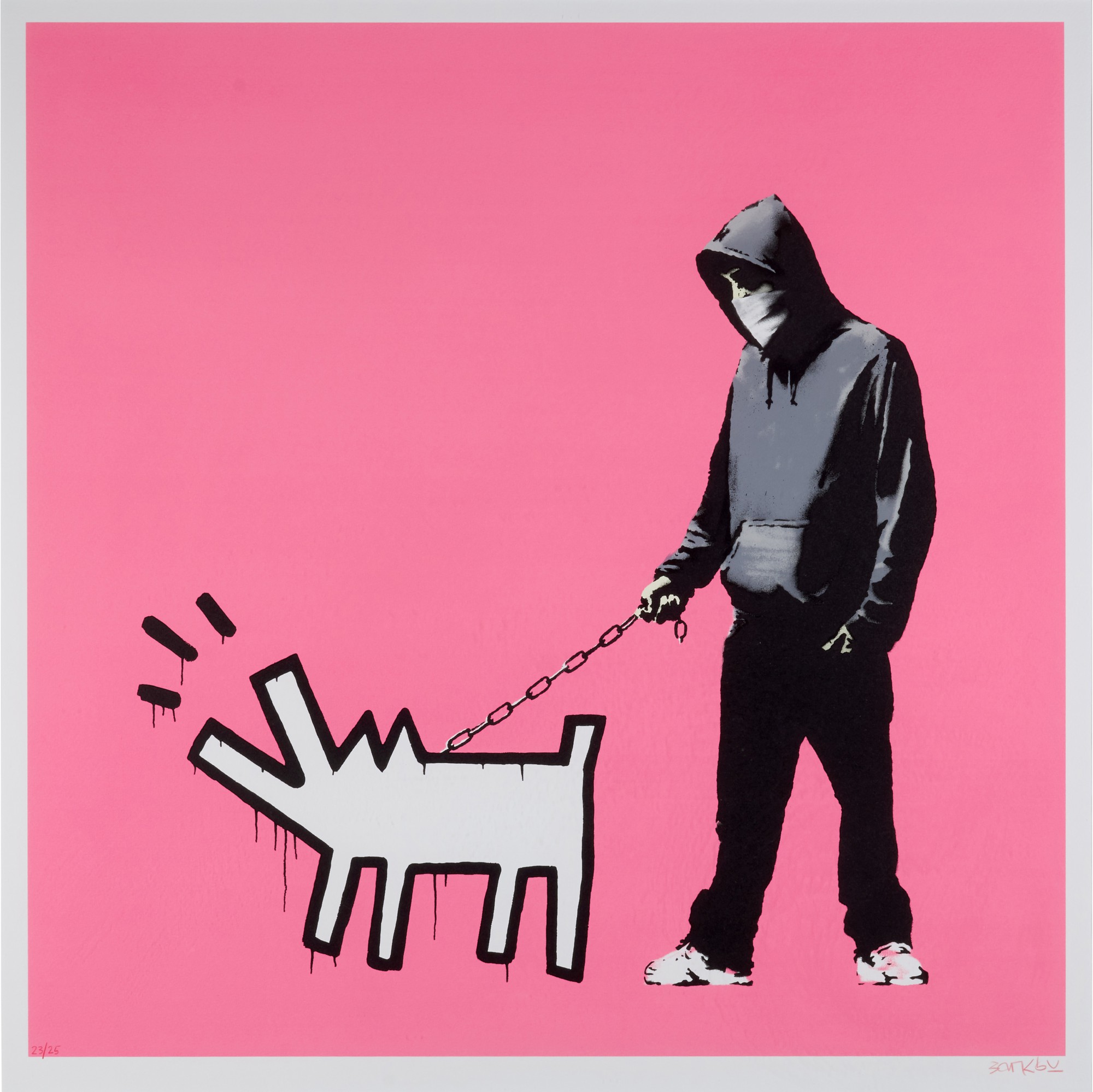 Banksy - Choose Your Weapon - Bright Pink