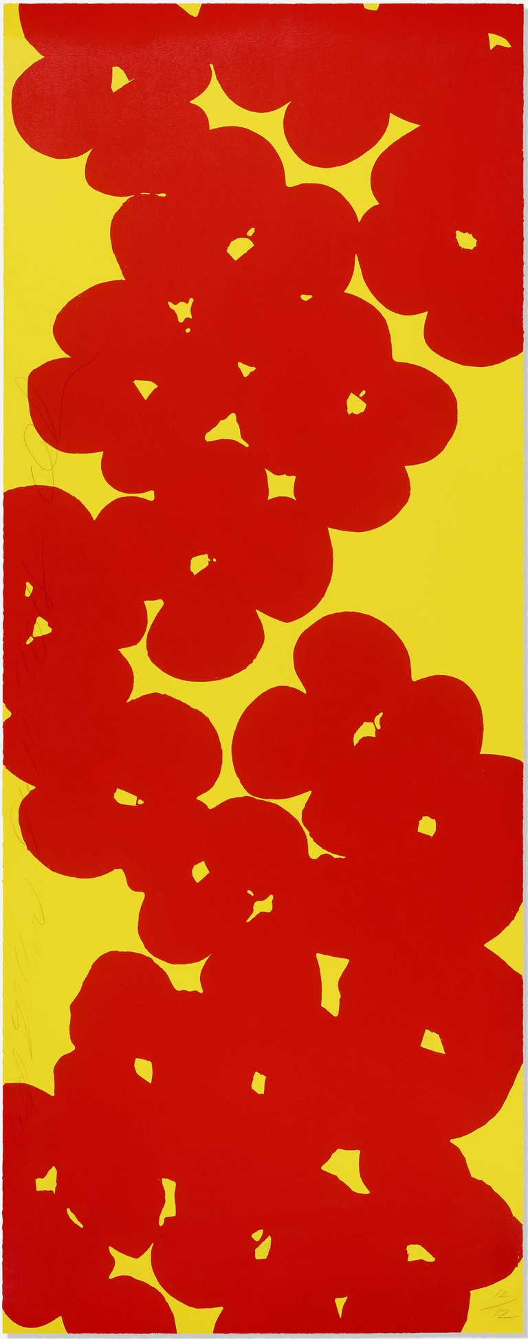 Donald Sultan - Wallflowers (Red and Yellow)