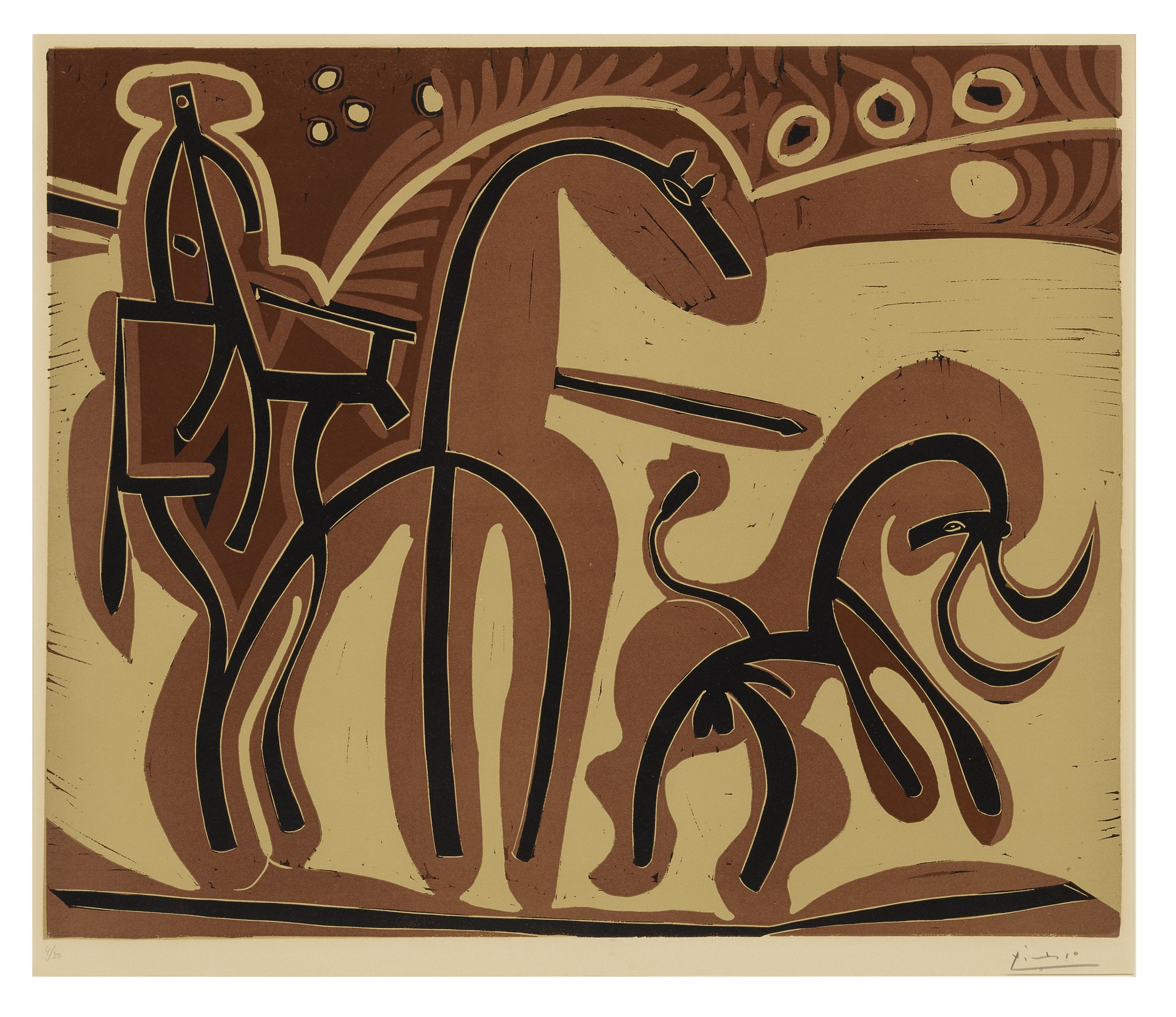 Pablo Picasso - PICADOR ET TAUREAU (BLOCH 907; BAER 1229)