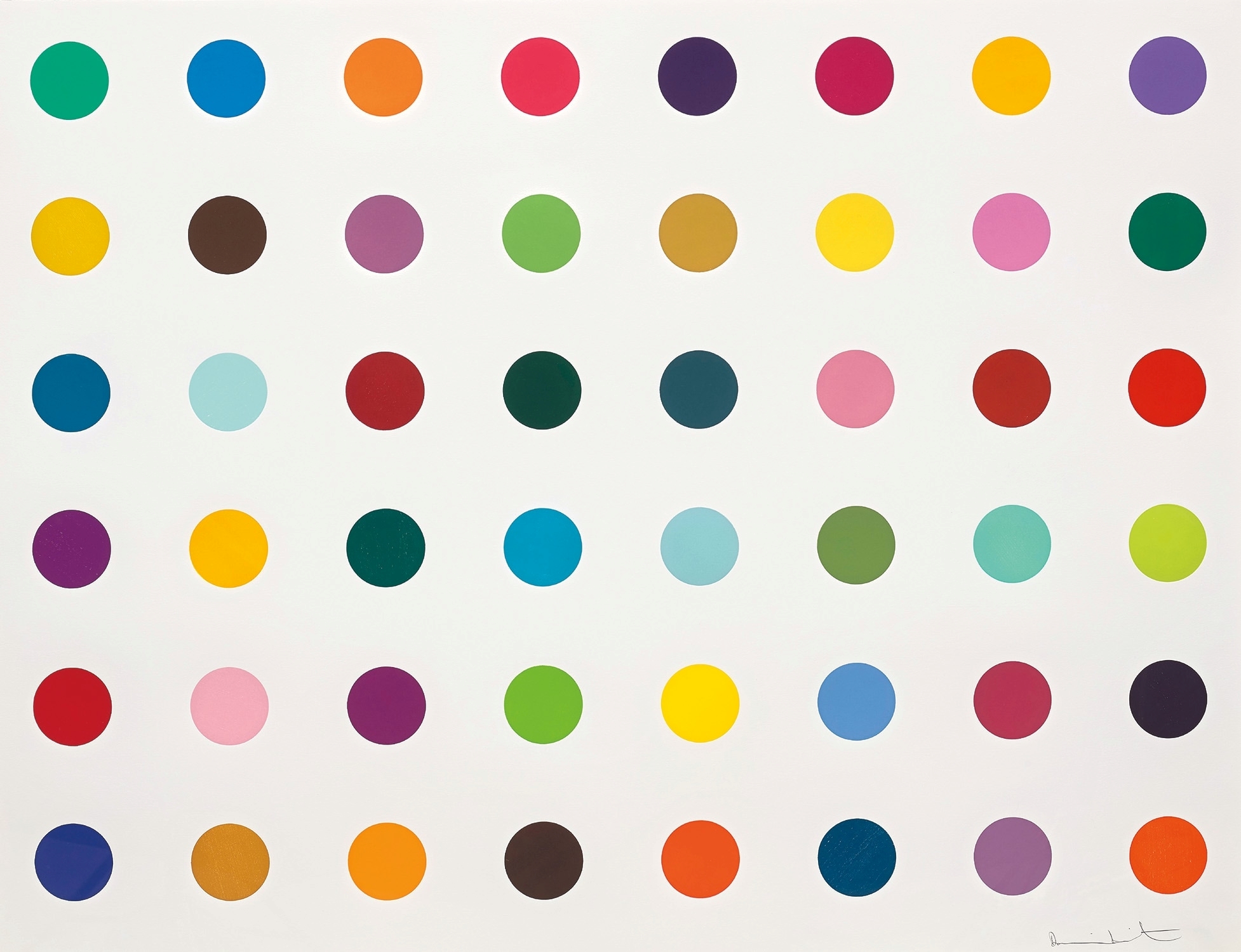 Damien Hirst - Fluoroiodobenzene, from 12 Woodcut Spots