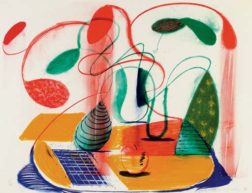 David Hockney - Table Flowable