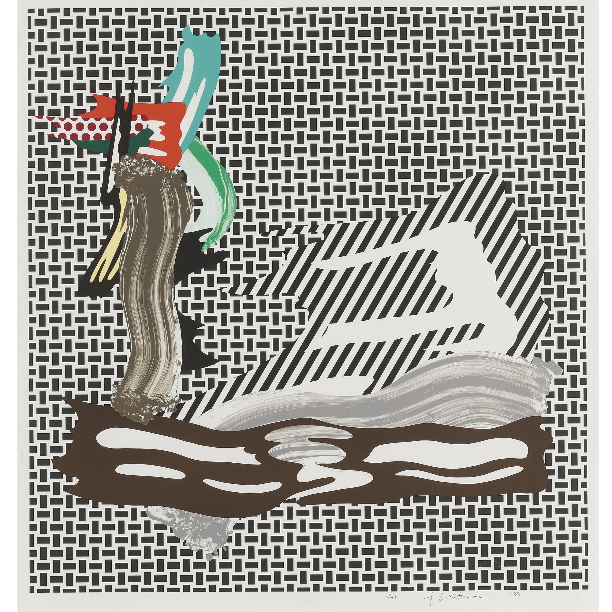 Roy Lichtenstein - Brushstroke on Canvas (C. 234)