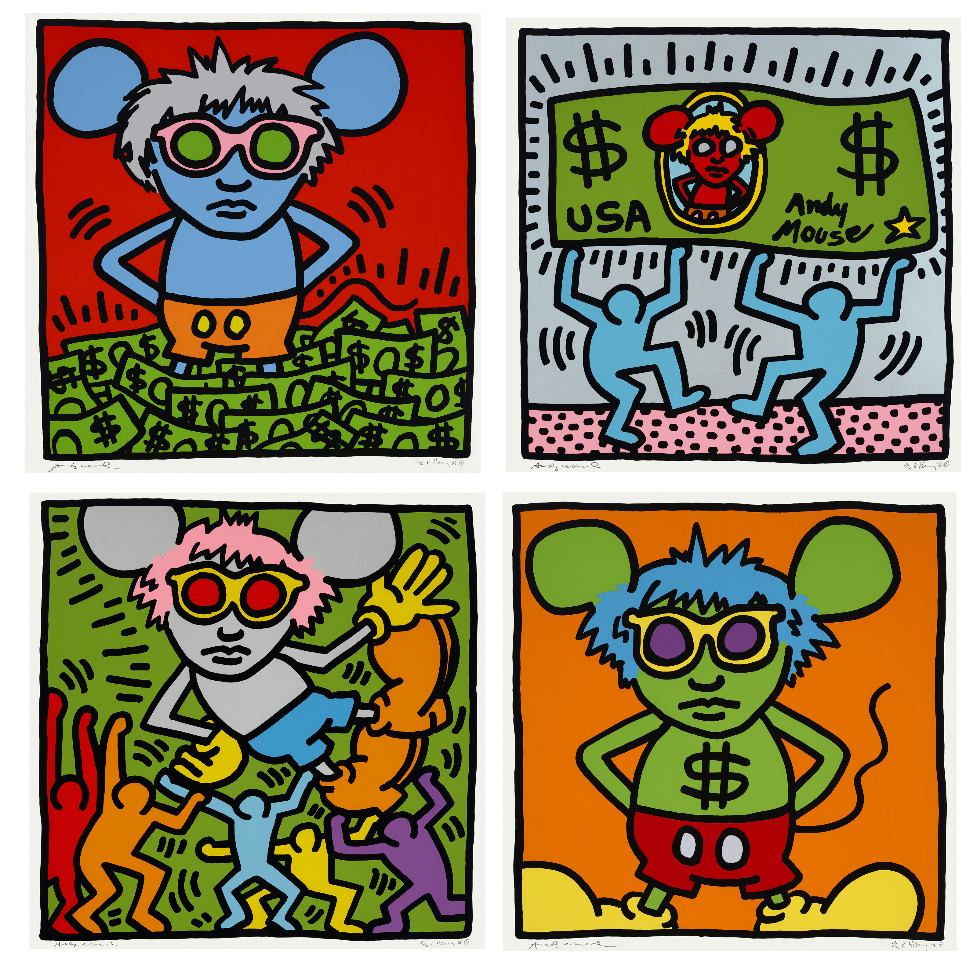 Keith Haring - Andy Mouse