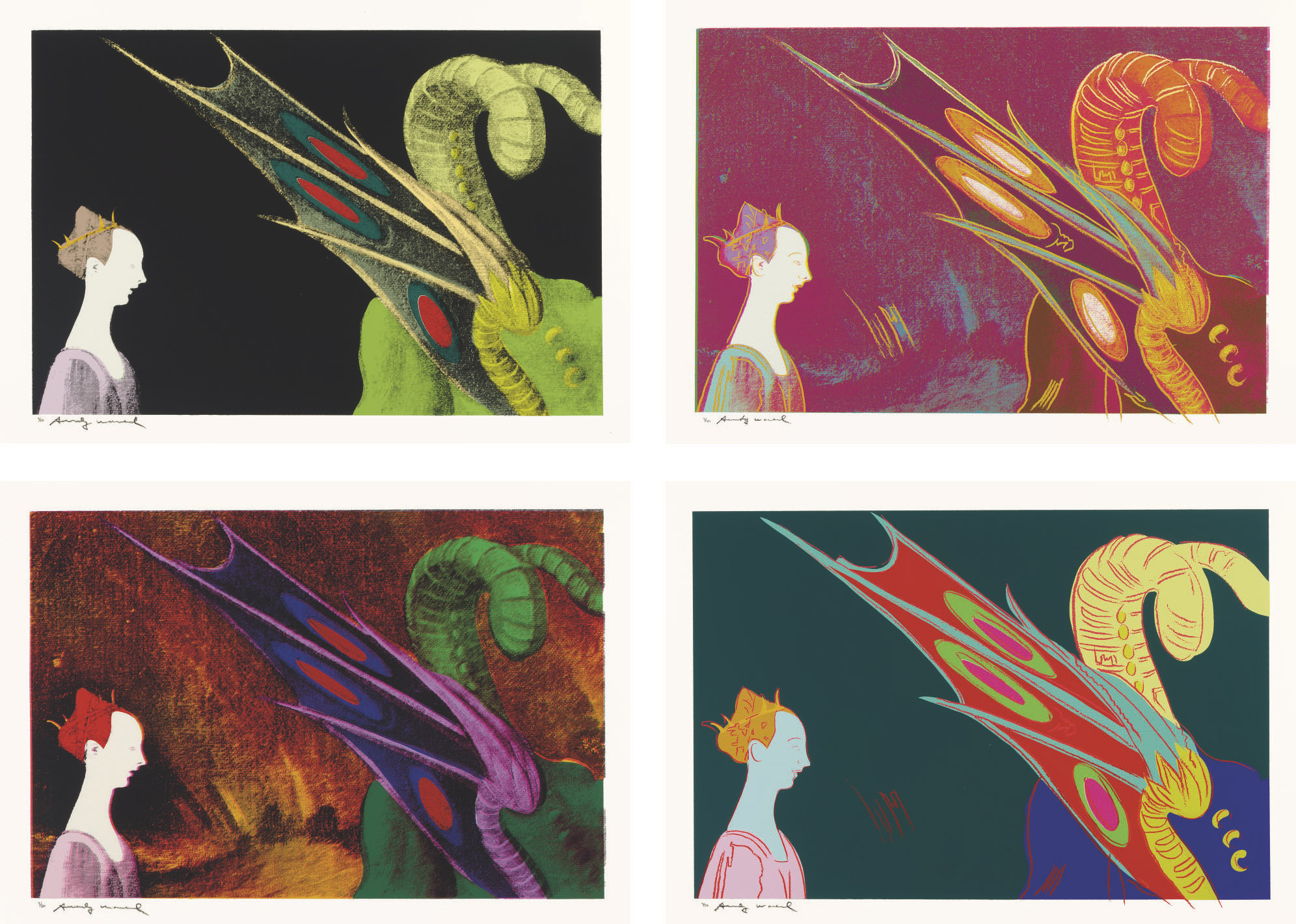 Andy Warhol - Details of Renaissance Paintings (Paolo Uccello, St. George and the Dragon, 1460)