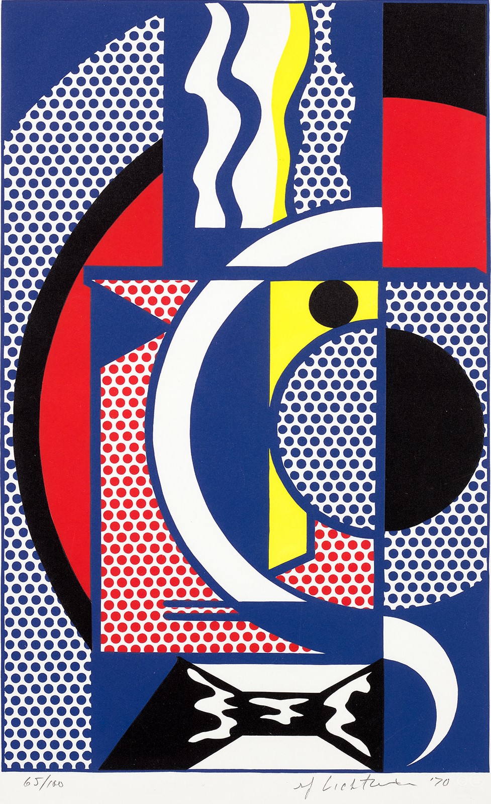 Roy Lichtenstein - Modern Head #1, from Modern Head Series (G. 242, C. 91)