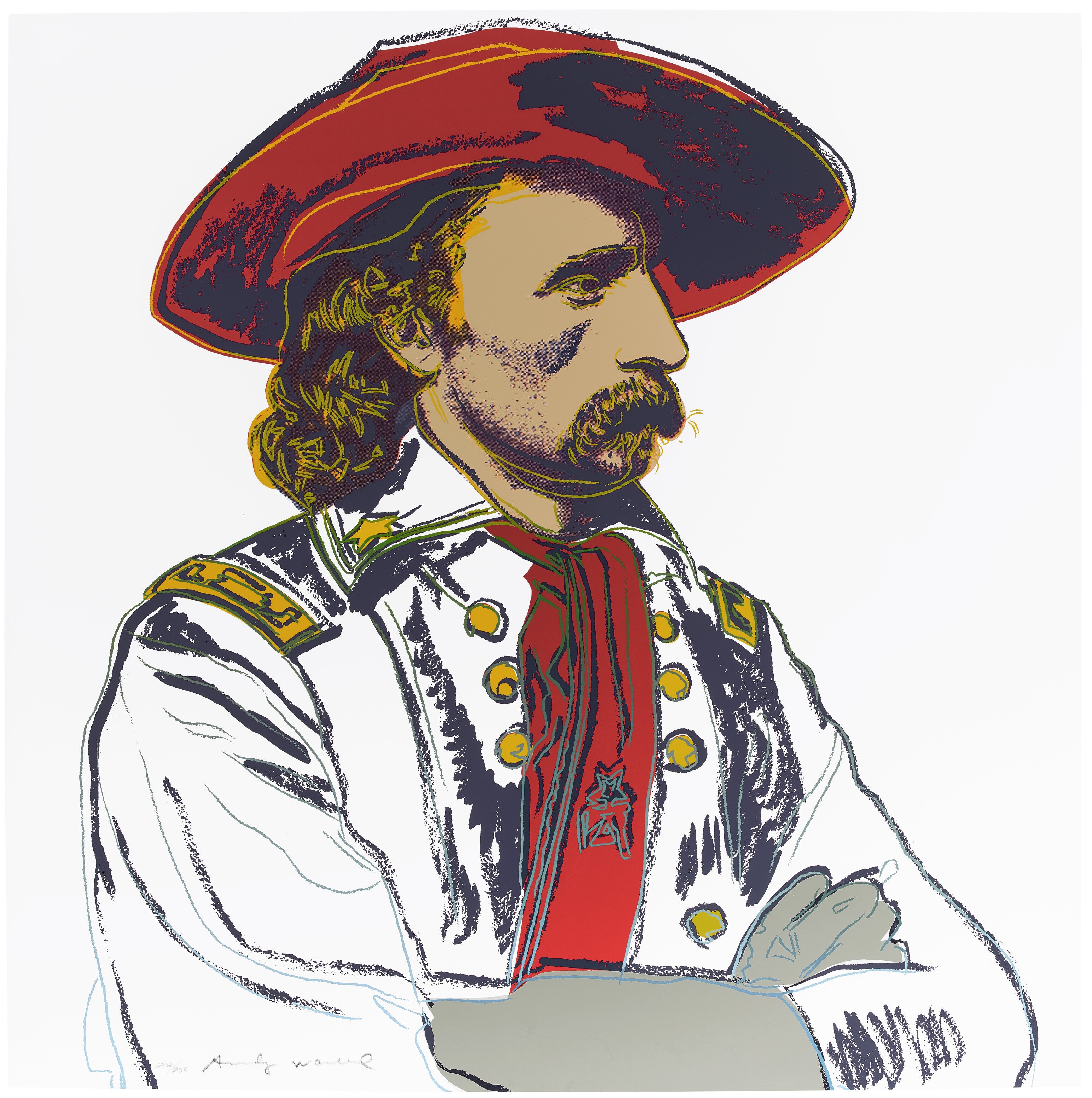 Andy Warhol - General Custer, from Cowboys and Indians