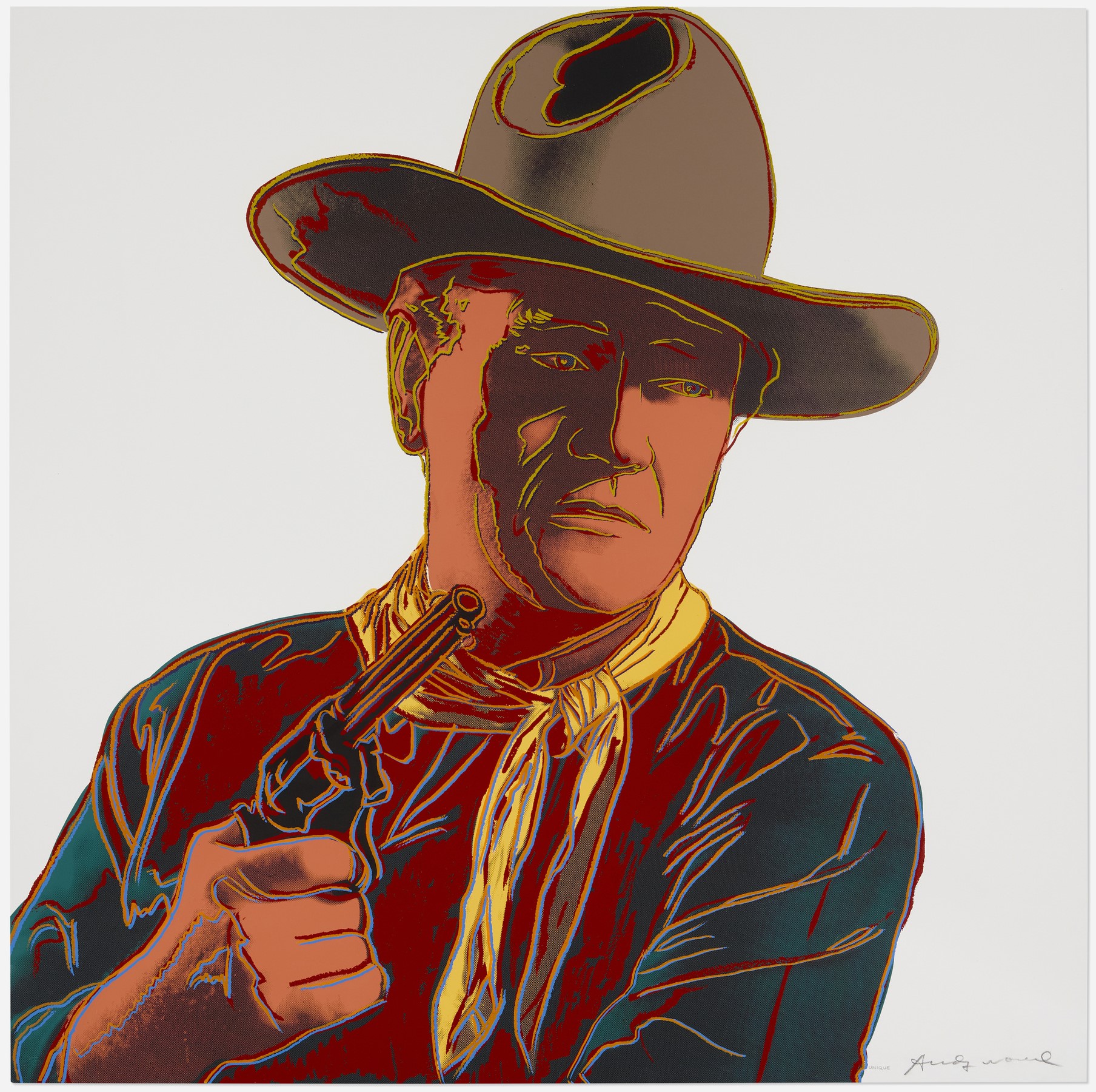 Andy Warhol - John Wayne (from the Cowboys and Indians series)