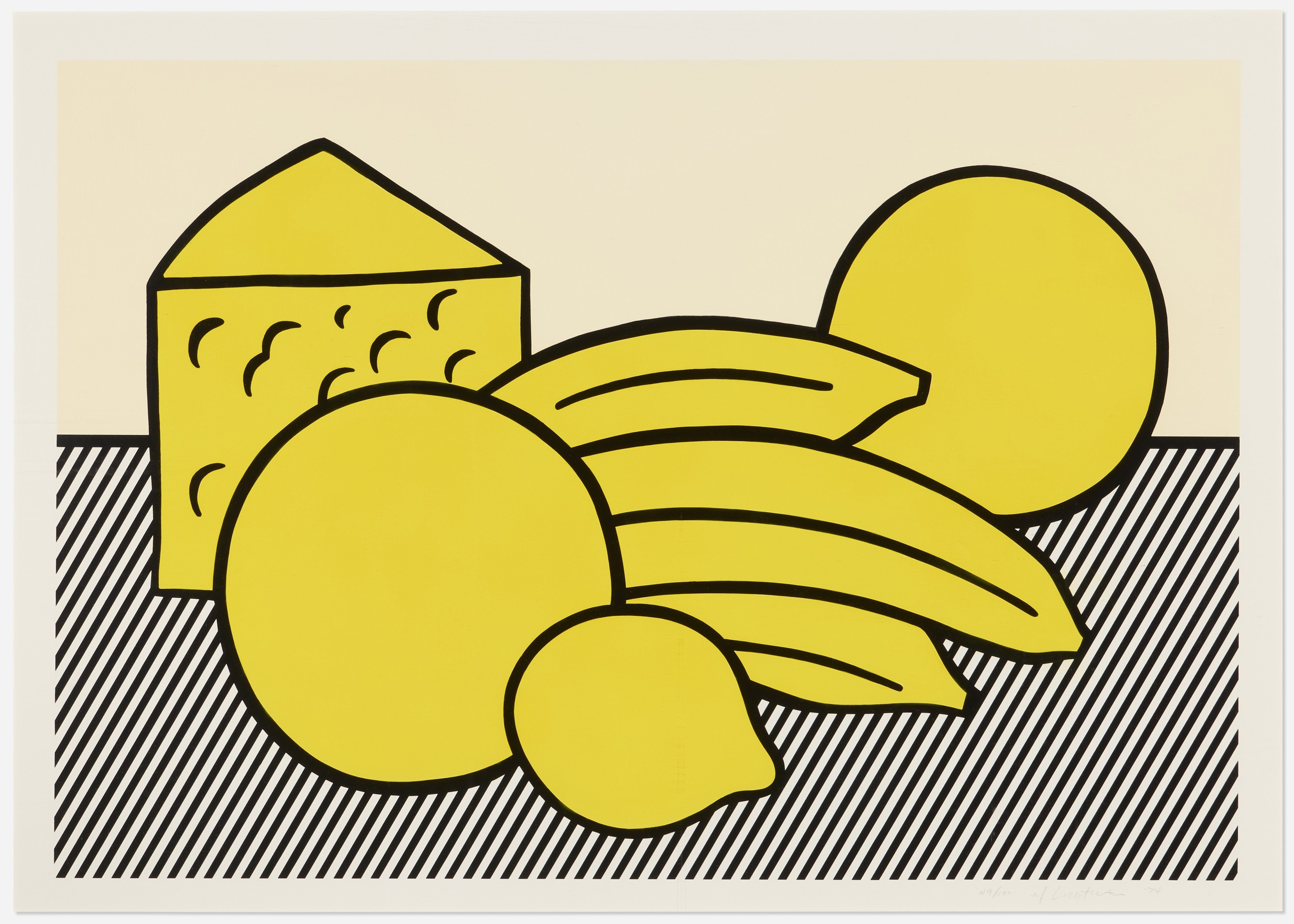 Roy Lichtenstein - Yellow Still Life (from the Six Still Lives series)