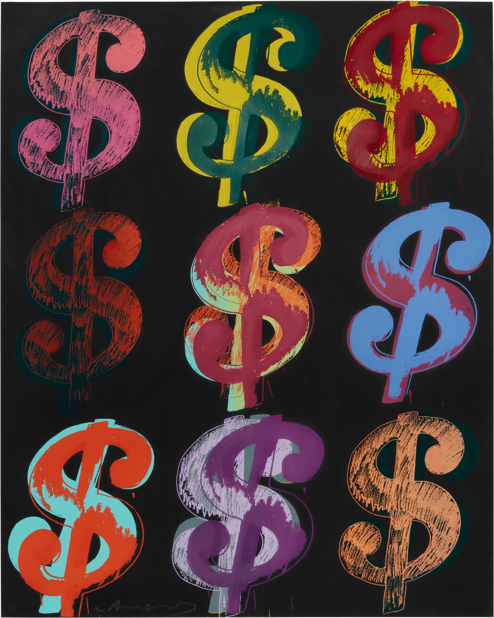Andy Warhol - $ (9) (see Feldman & Schellmann II.285-286)