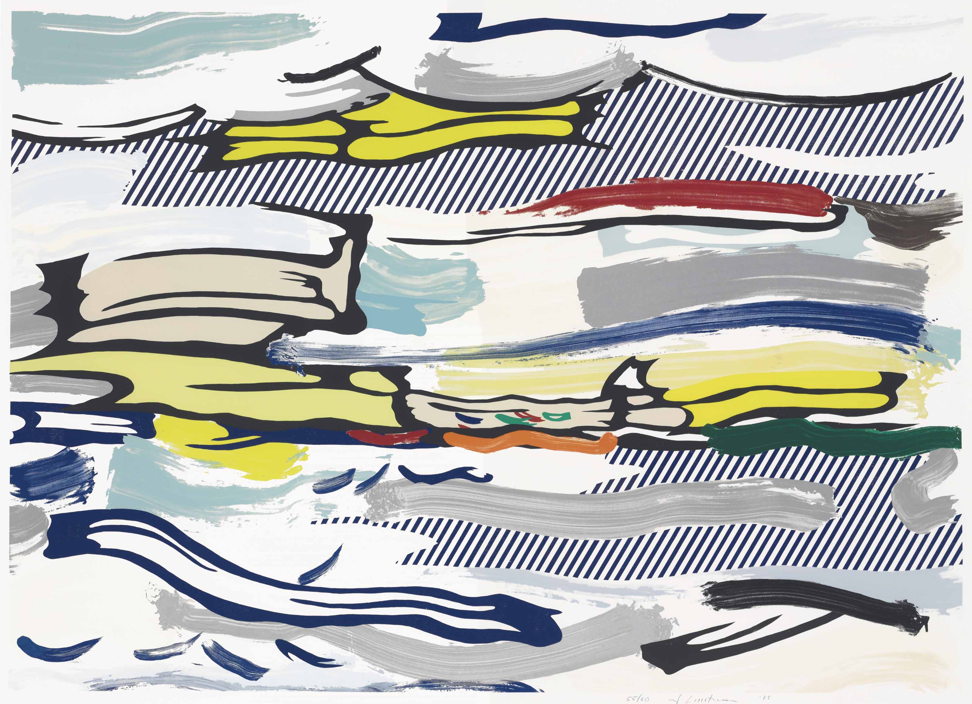 Roy Lichtenstein - Seascape, from Landscape Series