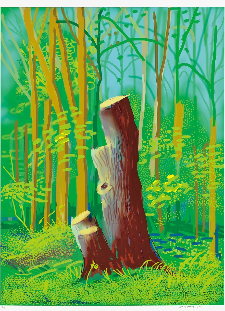 David Hockney - The Arrival of Spring in Woldgate, East Yorkshire in 2011 (twenty eleven) - 24 April
