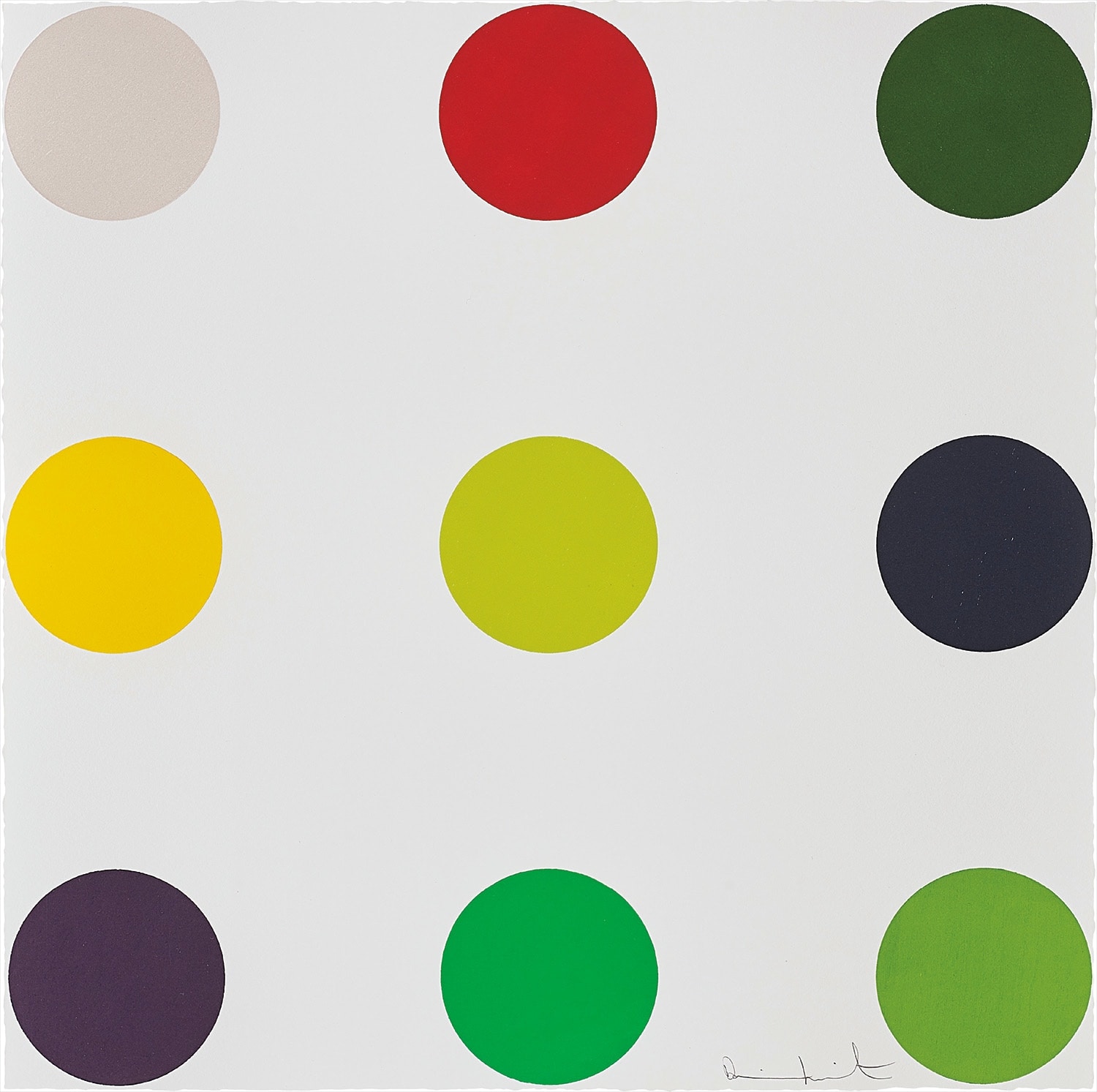 Damien Hirst - Phenformin, from 12 Woodcut Spots