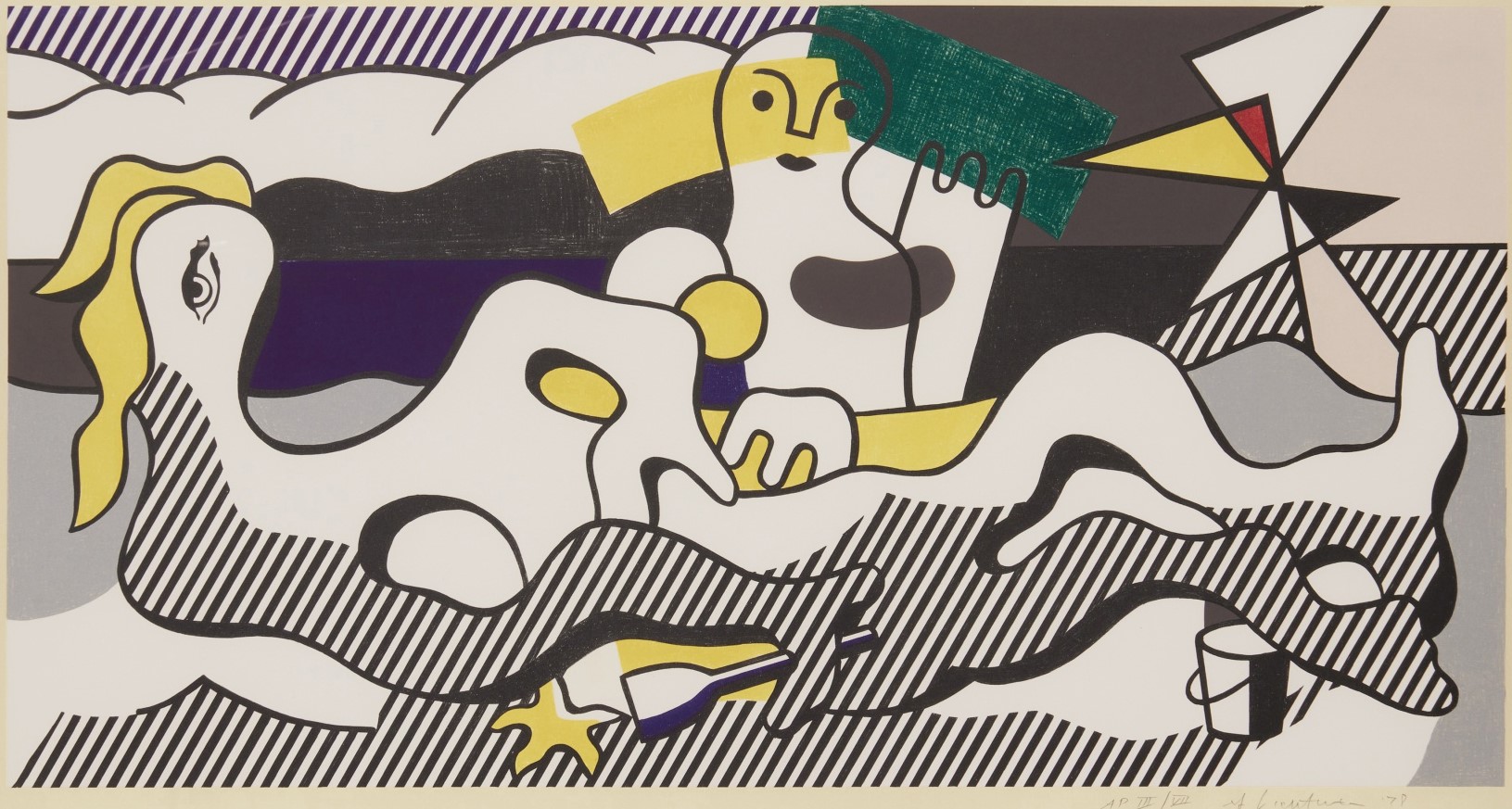 Roy Lichtenstein - At the Beach, from the Surrealist series (Corlett 156; RLCR 2696)